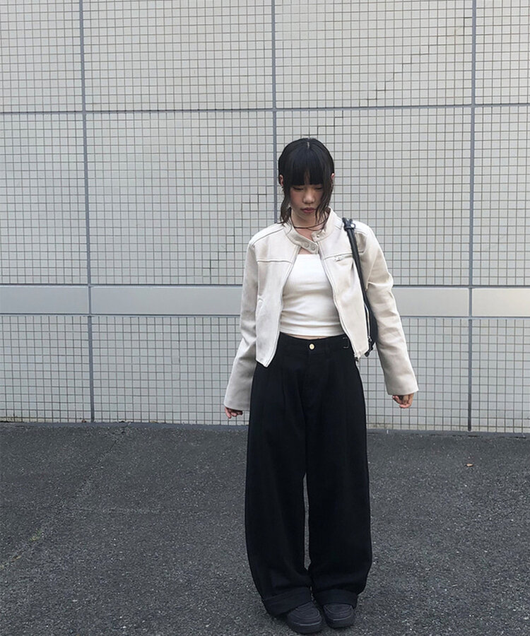 スエードクロップジャケット BEIGE