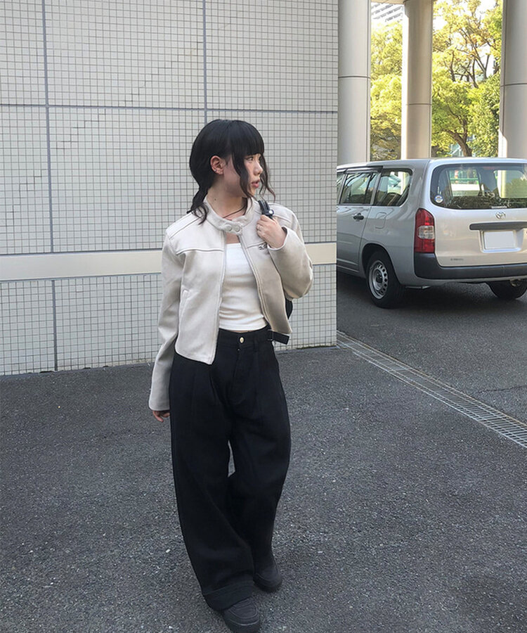 スエードクロップジャケット BEIGE