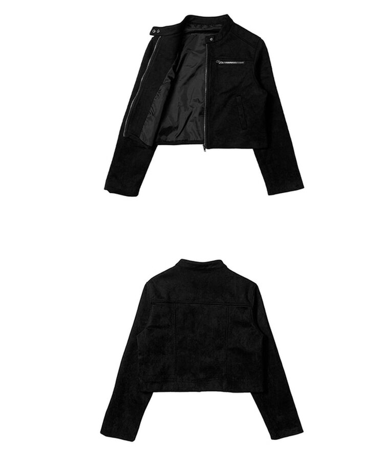 スエードクロップジャケット