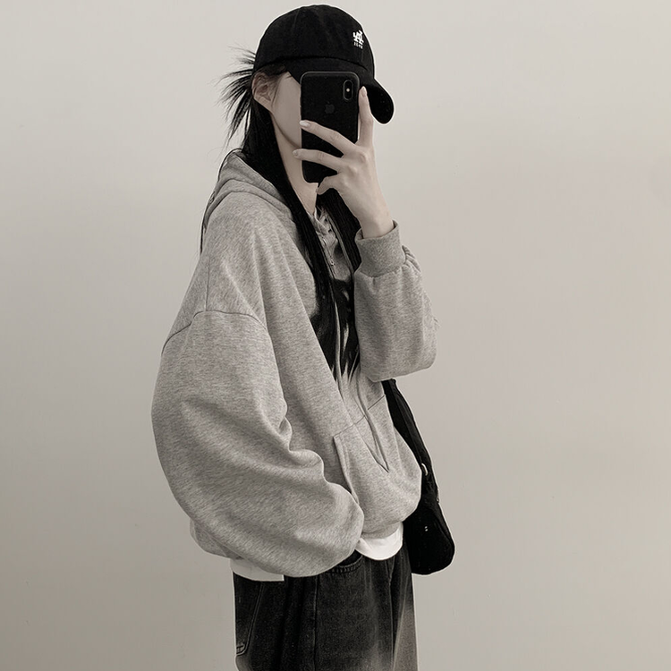 락스타 박시핏 페인팅 후드티셔츠 메란지