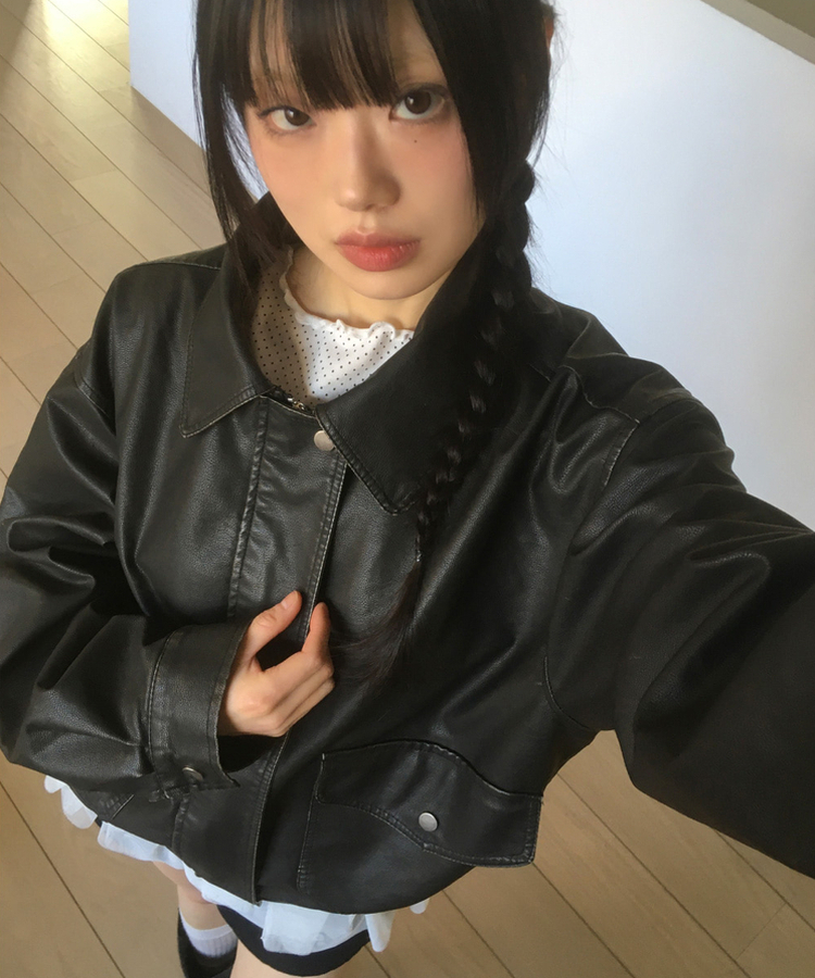 BostonビンテージCHECK-POINT90s レザージャケット 黒 d152-18-0029_11.jpg