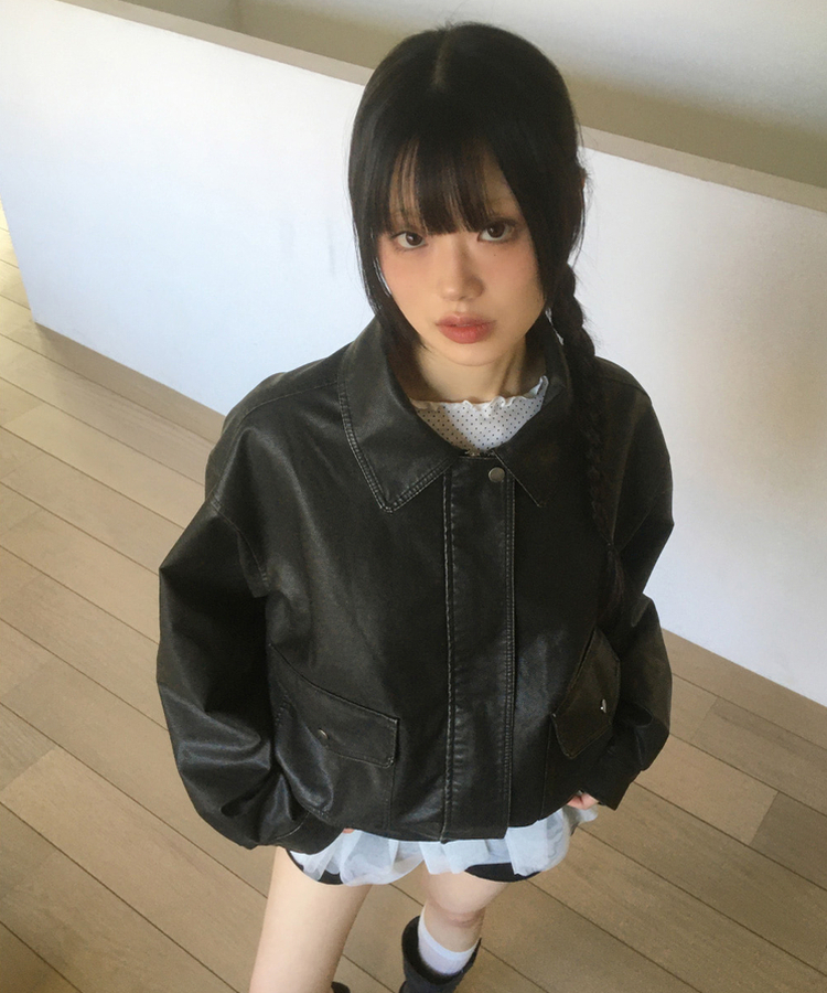 vintage 溶接工 レザージャケット 短丈 溶接工のレザージャケットです。 硬くて重くて格好良い。 重たくなり