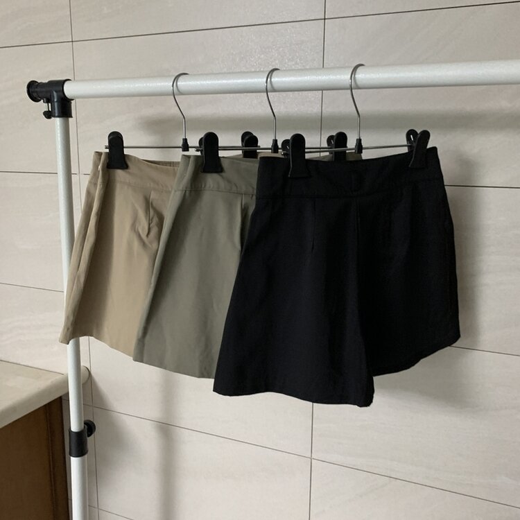 ミニスカート 【ベルト付き】ピンタックプリーツミニスカート