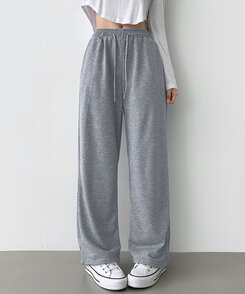 トレーニングパンツ 【丈別】ベーシックロングワイドトレーニングパンツ(6color) GRAY
