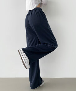 トレーニングパンツ 【丈別】ベーシックロングワイドトレーニングパンツ(6color) NAVY