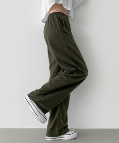 トレーニングパンツ 【丈別】ベーシックロングワイドトレーニングパンツ(6color) KHAKI