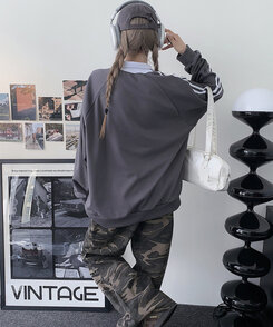 ファッション雑貨 ラッキーナンバーボールキャップ(6color) CHARCOAL
