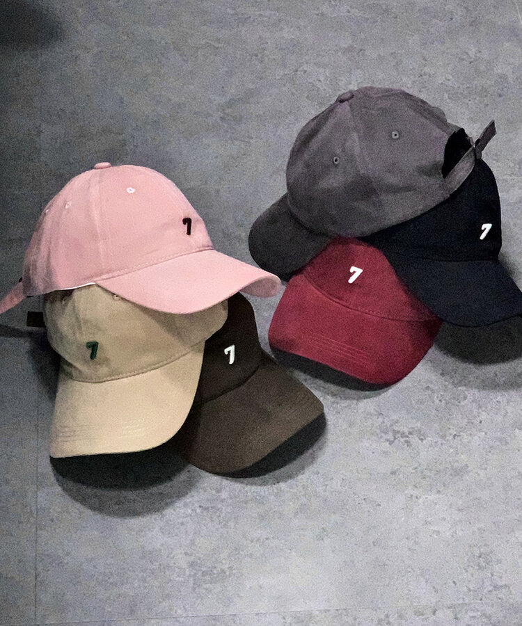 ラッキーナンバーボールキャップ(6color)