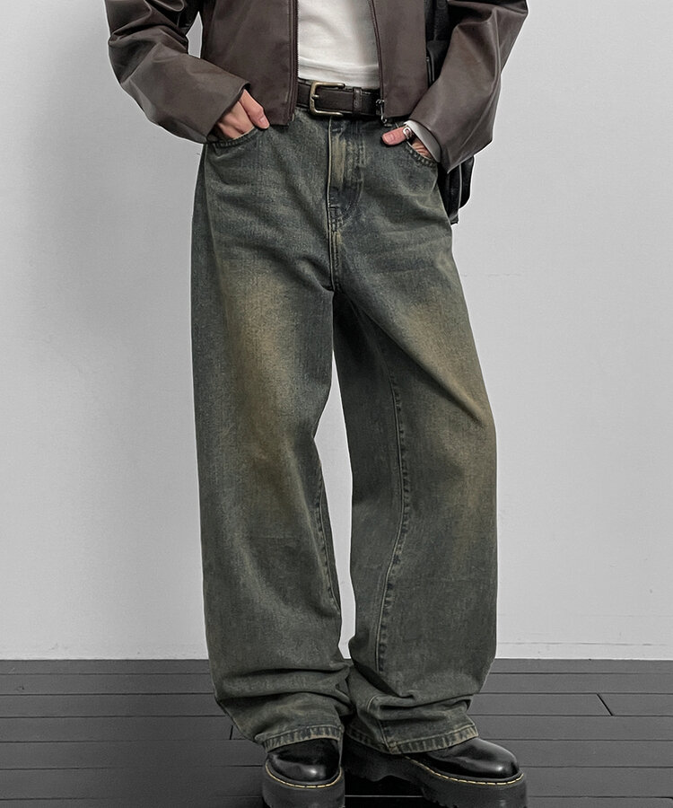 ★ JEANS★ 25SS ブラック ウォッシュ ワイド デニム ブラックウォッシュドワイドデニム – O.W