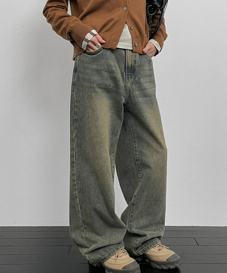 パンツ SIVA RIPSTOP LOWER-LEG DENIM PANTS Selvage Denim Five Pocket Wide Straight Pants | Graphpaper