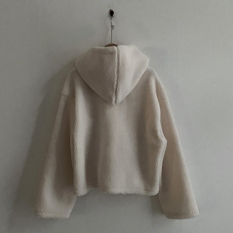 밍크 양털 떡볶이 후드 숏코트 점퍼 자켓 3color