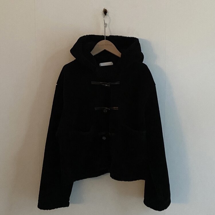 밍크 양털 떡볶이 후드 숏코트 점퍼 자켓 3color