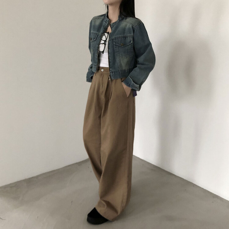 コットンワイドルーズフィットパンツ BEIGE