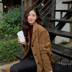 スエードライクオーバージャケット｜ジャケット｜韓国ファッション通販