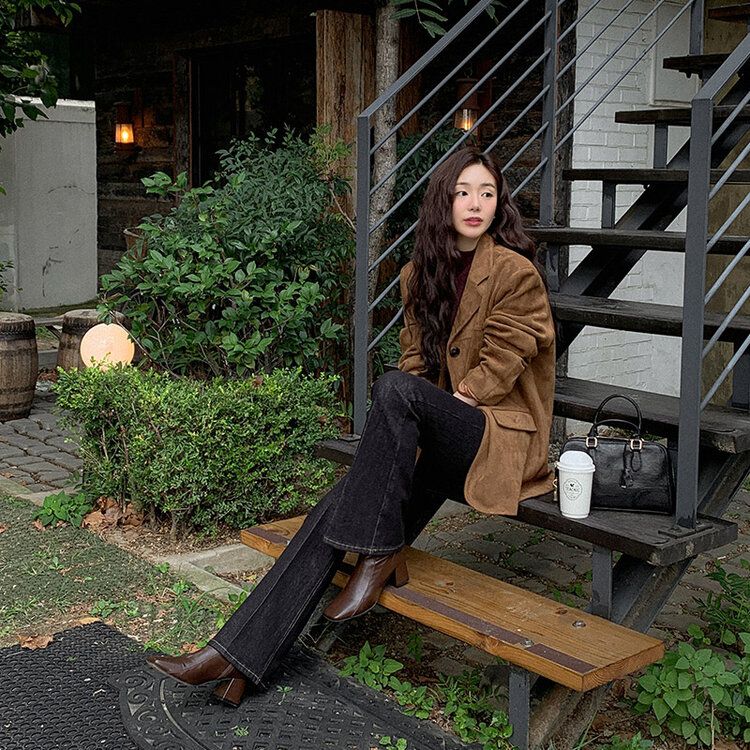 スエードライクオーバージャケット｜ジャケット｜韓国ファッション通販