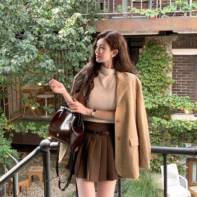 スエードライクオーバージャケット｜ジャケット｜韓国ファッション通販