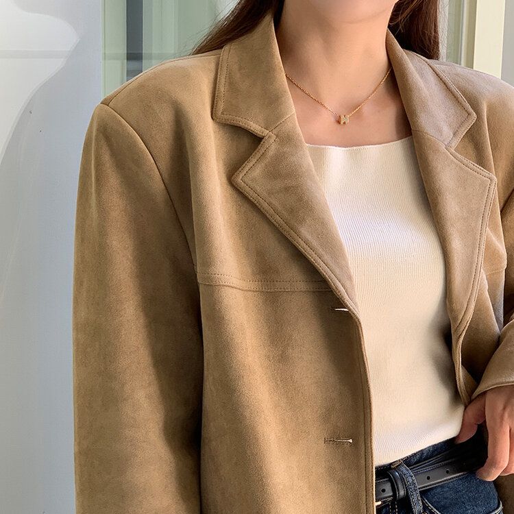 スエードライクオーバージャケット｜ジャケット｜韓国ファッション通販
