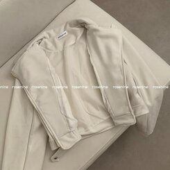 소프트 크롭 스웨이드 라이더 자켓