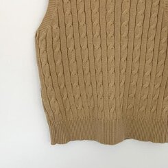 エッセンシャルクロップVネックベスト(5color)