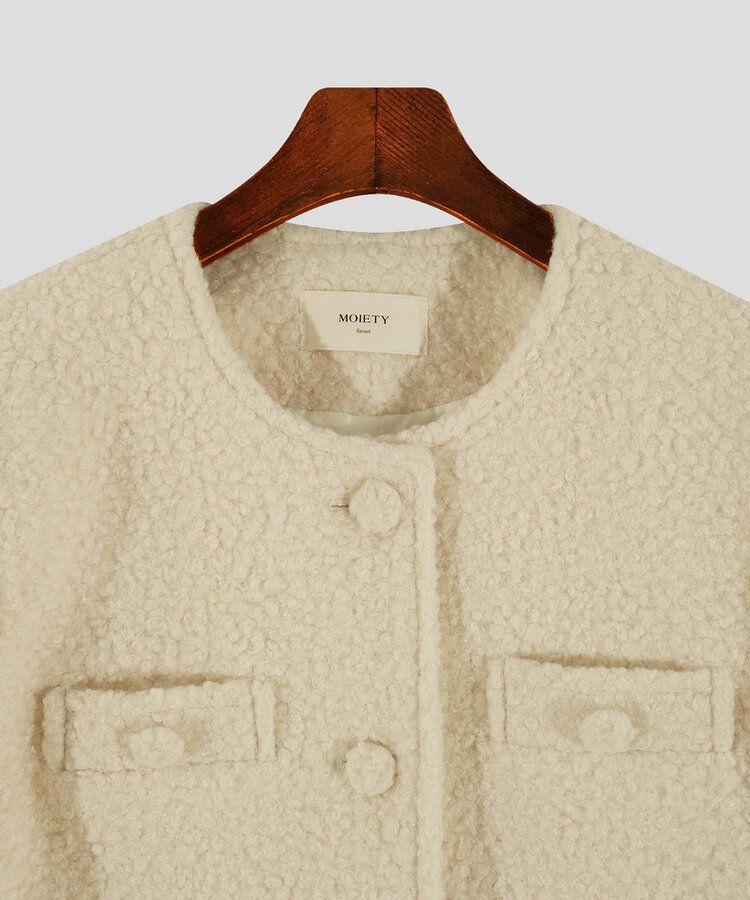 韓国MATINKIM ツイードジャケット Matin Kim ノーカラージャケット ツイード 韓国 【公式通販】