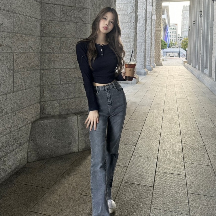 [기장별도] 데님 부츠컷 팬츠 6가지 색상 그레이