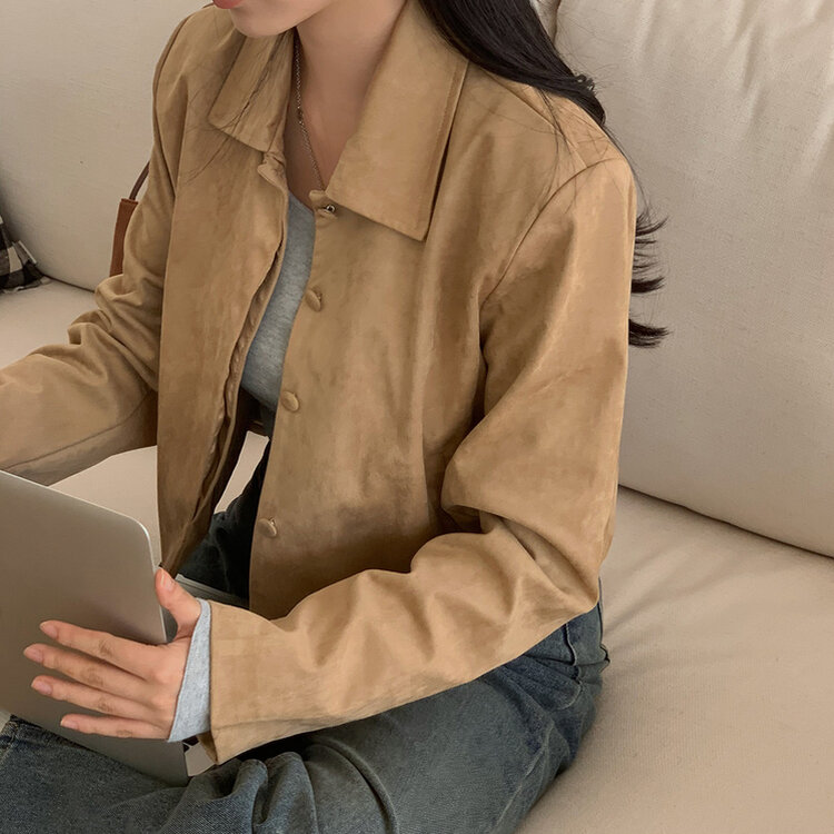 スエード ジャケット ☆ZARA☆ フェイクスエードボンバージャケット ☆旬☆ (ZARA