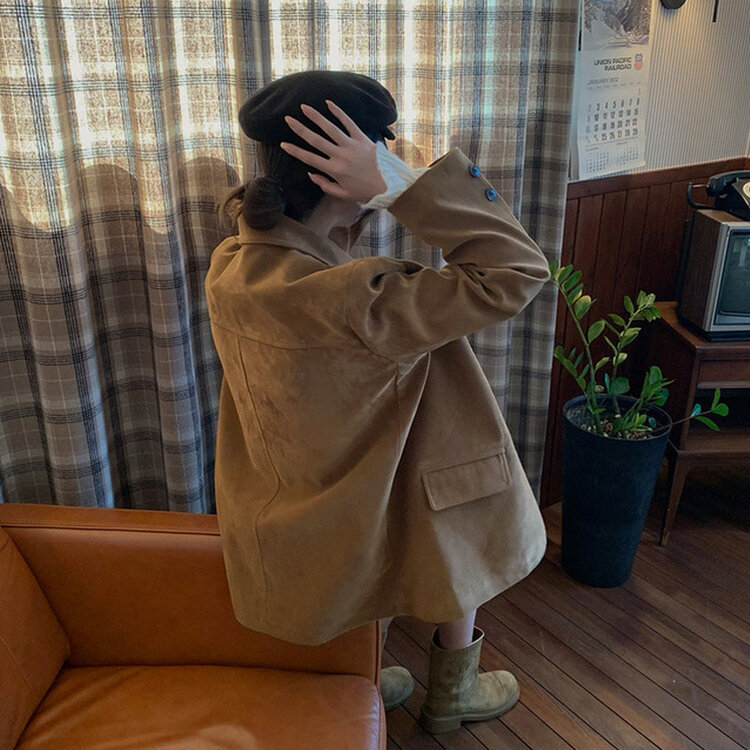 niuhans スエードジャケット　L niuhans COTTON SUEDE - 1LDK annex