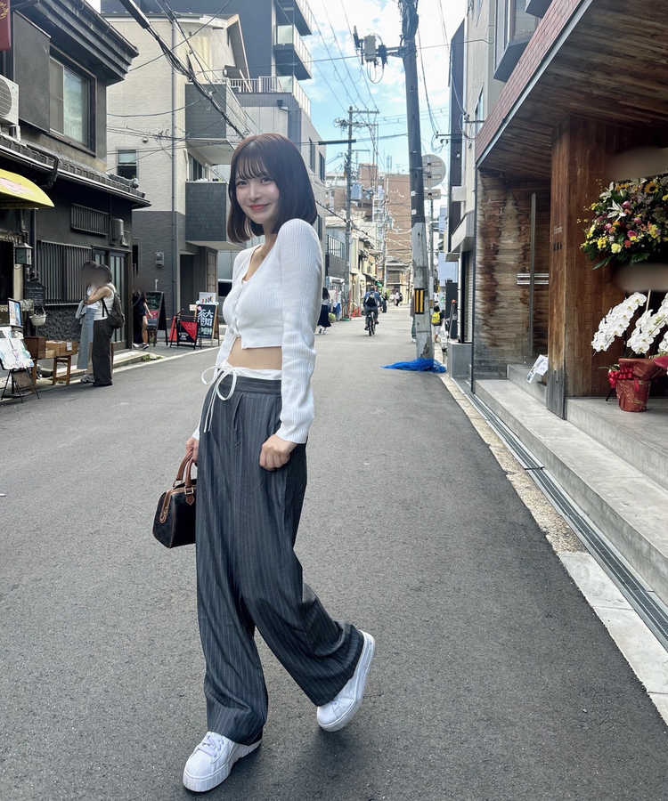 スラックス MidiUmi ワイドスラックスパンツ /GY91 【日本製】 | TANBAYAお