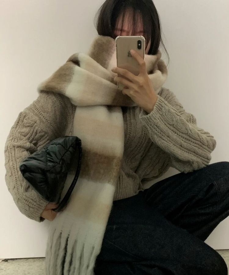 SONIA RYKIEL ストライプニットマフラー SONIA RYKIEL ソニアリキエル マフラー ストライプ柄 ブランド