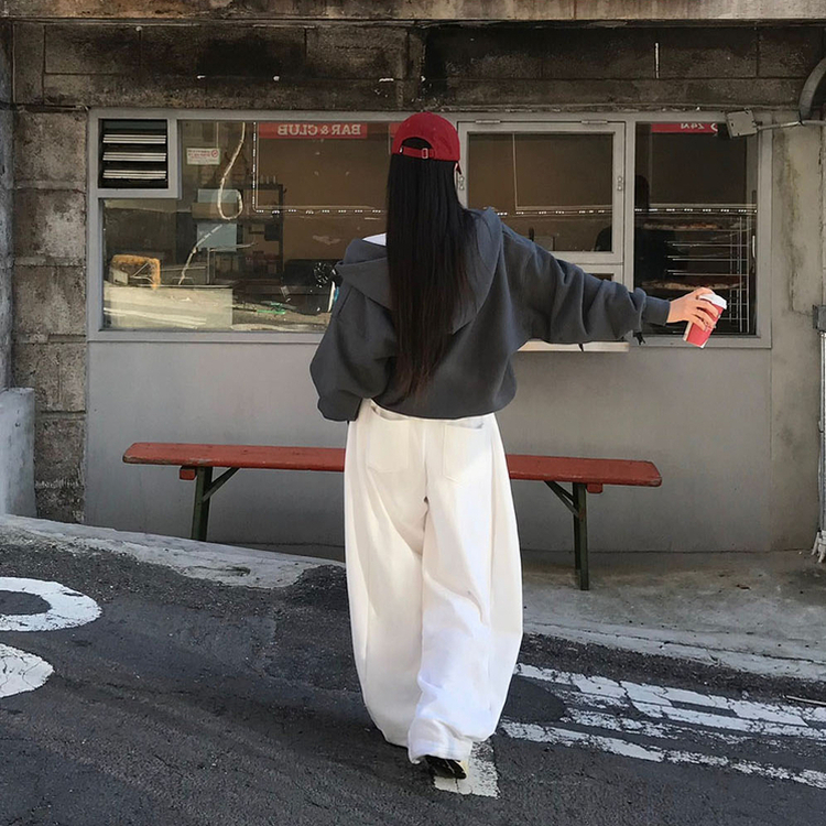 ノア2WAYパーカージップアップ(5color) CHARCOAL