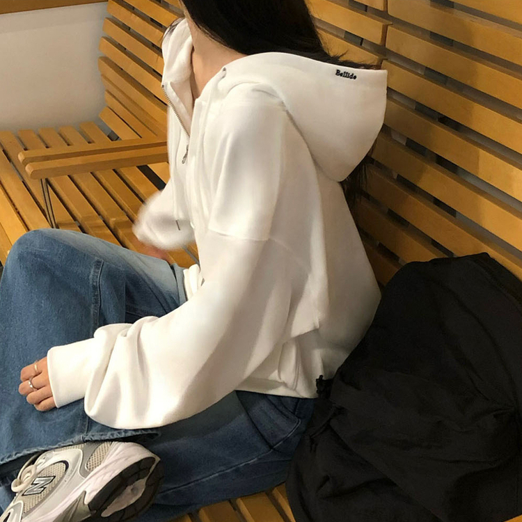 ノア2WAYパーカージップアップ(5color) WHITE