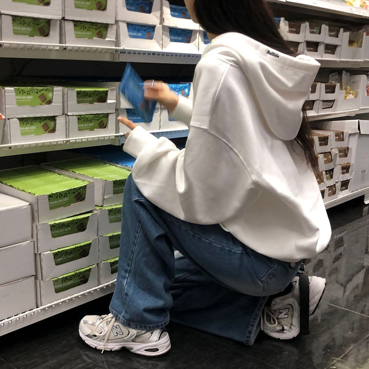ノア2WAYパーカージップアップ(5color) WHITE