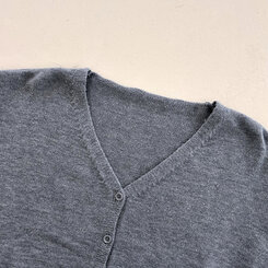 Vネックルーズフィット長袖カーディガン(7color)