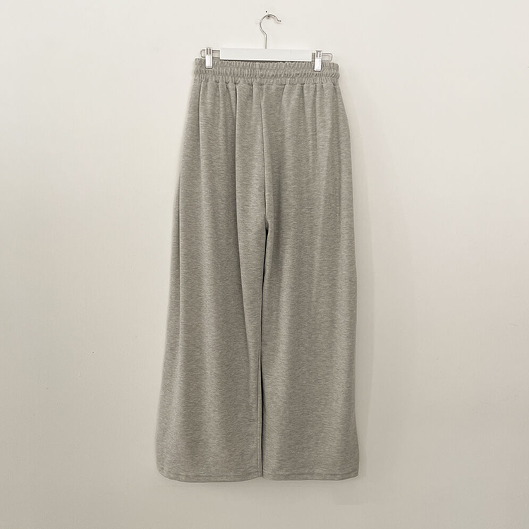 빅사이즈 핀턱 밴딩 와이드 트레이닝 롱팬츠 남녀공용