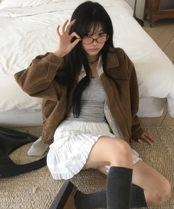ミニスカート ティアードレースミニスカート IVORY