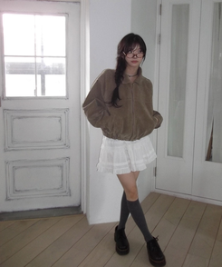 ミニスカート ティアードレースミニスカート IVORY