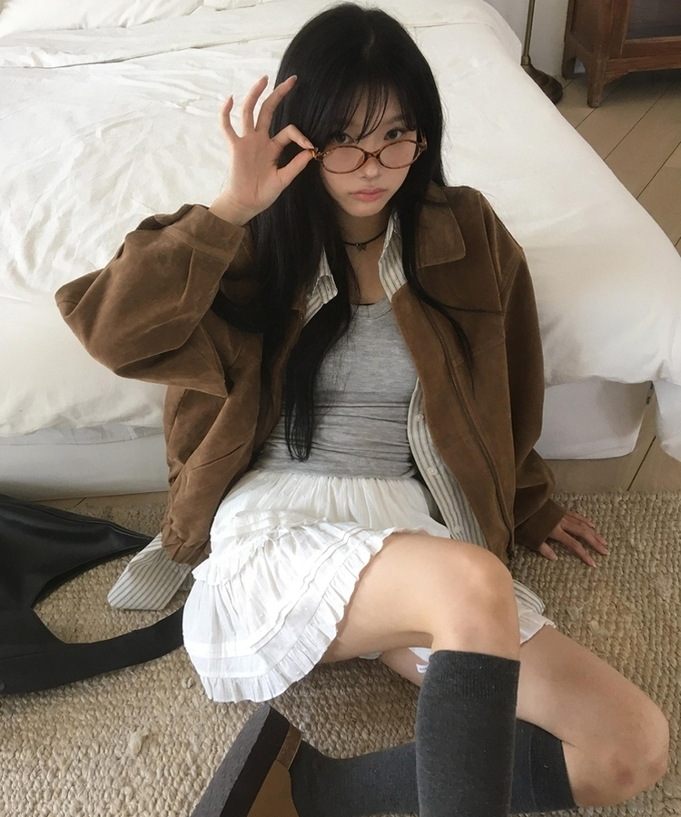 ティアードレースミニスカート IVORY