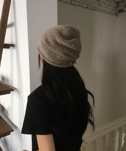 ウールシャーリングビーニー BEIGE