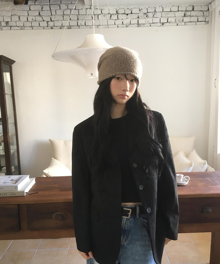 ウールシャーリングビーニー BEIGE