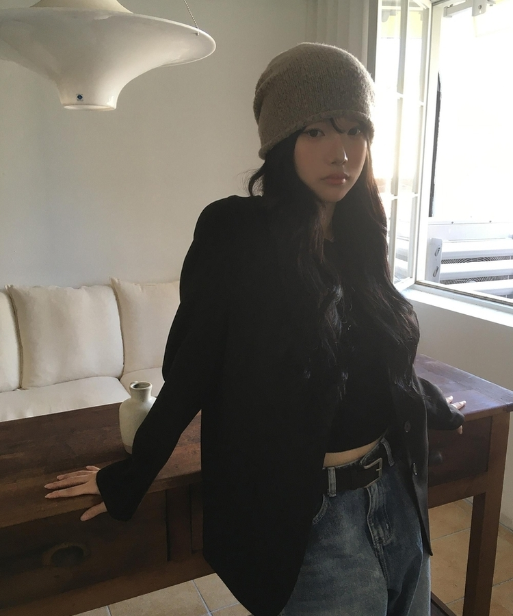 ウールシャーリングビーニー BEIGE