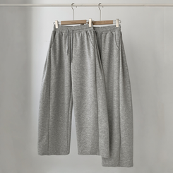 쏘야 밴딩 사이드 핀턱 롱와이드 팬츠 코튼 트레이닝 바지 기장선택 키작녀 키큰녀 남녀공용 빅사이즈 사계절팬츠