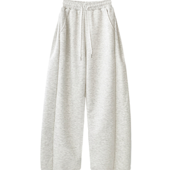 쏘야 밴딩 사이드 핀턱 롱와이드 팬츠 코튼 트레이닝 바지 기장선택 키작녀 키큰녀 남녀공용 빅사이즈 사계절팬츠