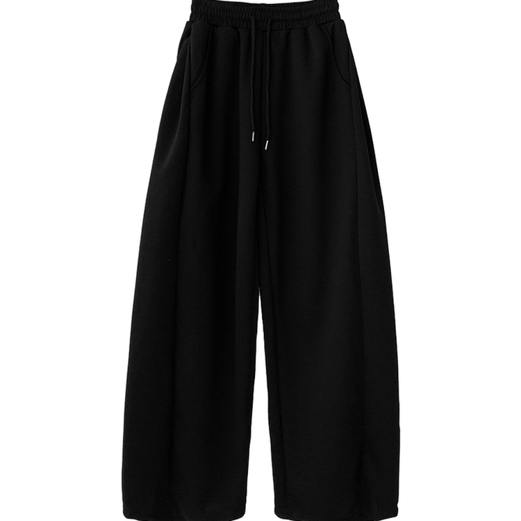 쏘야 밴딩 사이드 핀턱 롱와이드 팬츠 코튼 트레이닝 바지 기장선택 키작녀 키큰녀 남녀공용 빅사이즈 사계절팬츠