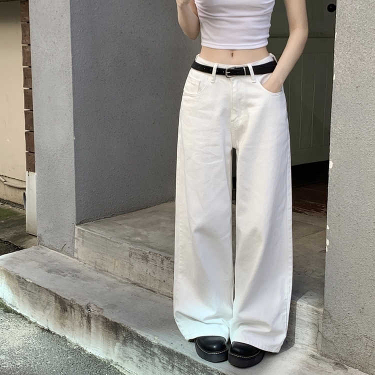 프레즐 비조 백포인트 허리 3버튼 비죠 하이웨스트 로우 코튼 면 와이드 팬츠 바지 사계절템 데일리룩 남녀공용 유니섹스 블랙 바지 3color 화이트