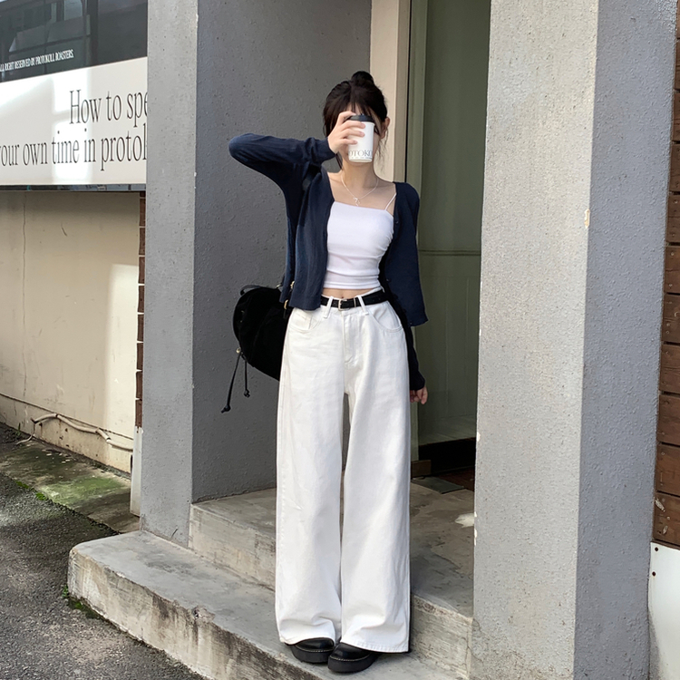 프레즐 비조 백포인트 허리 3버튼 비죠 하이웨스트 로우 코튼 면 와이드 팬츠 바지 사계절템 데일리룩 남녀공용 유니섹스 블랙 바지 3color 화이트