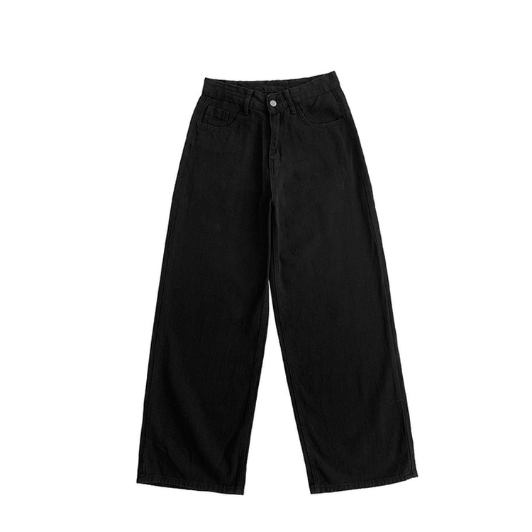 프레즐 비조 백포인트 허리 3버튼 비죠 하이웨스트 로우 코튼 면 와이드 팬츠 바지 사계절템 데일리룩 남녀공용 유니섹스 블랙 바지 3color