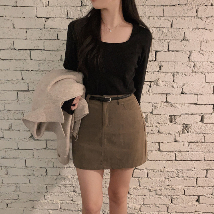 인생스커트 등장 코듀로이 골덴 데일리 미니 A라인 스커트 치마바지 3color