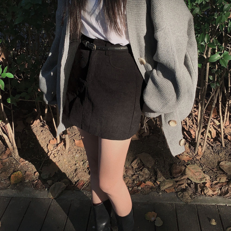 인생스커트 등장 코듀로이 골덴 데일리 미니 A라인 스커트 치마바지 3color