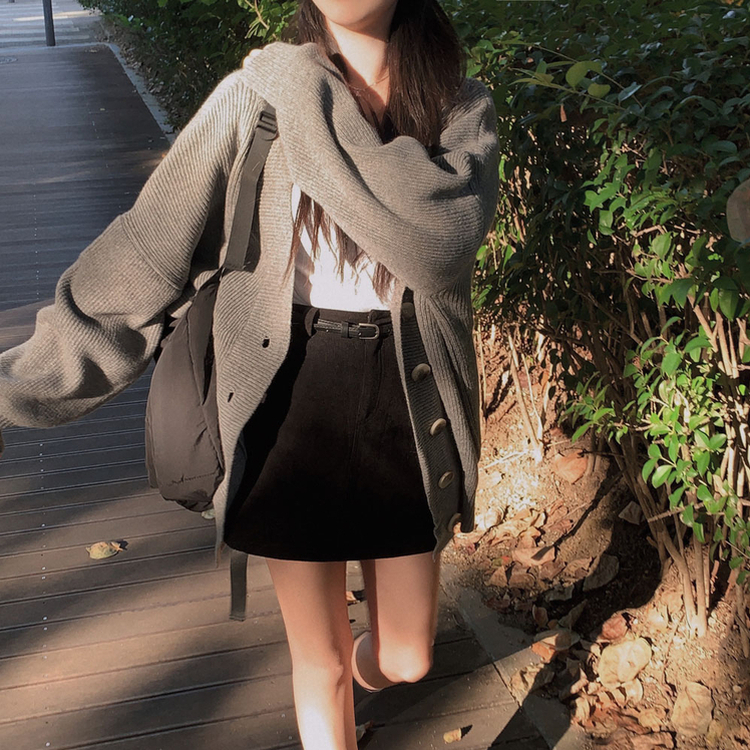 인생스커트 등장 코듀로이 골덴 데일리 미니 A라인 스커트 치마바지 3color