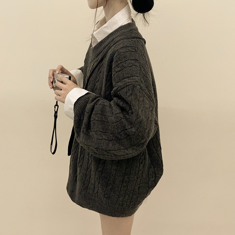 딸기크림 바스락 코튼 베이직 기본 긴팔셔츠 빅사이즈 레이어드템 화이트